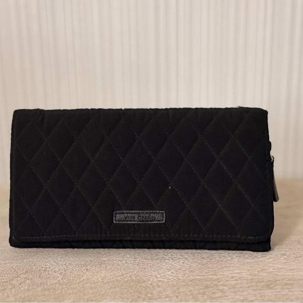 Vera Bradley Black Quilted Clutch